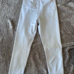 White workout leggings